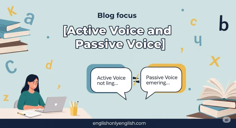 Active voice and Passive Voice
