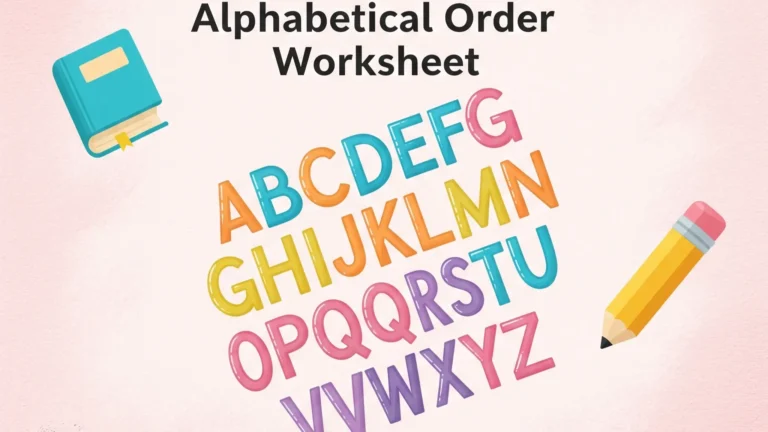 Master ABCs Fast with This Alphabetical Order Worksheet!