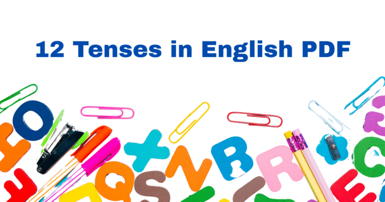 12 tenses in english pdf