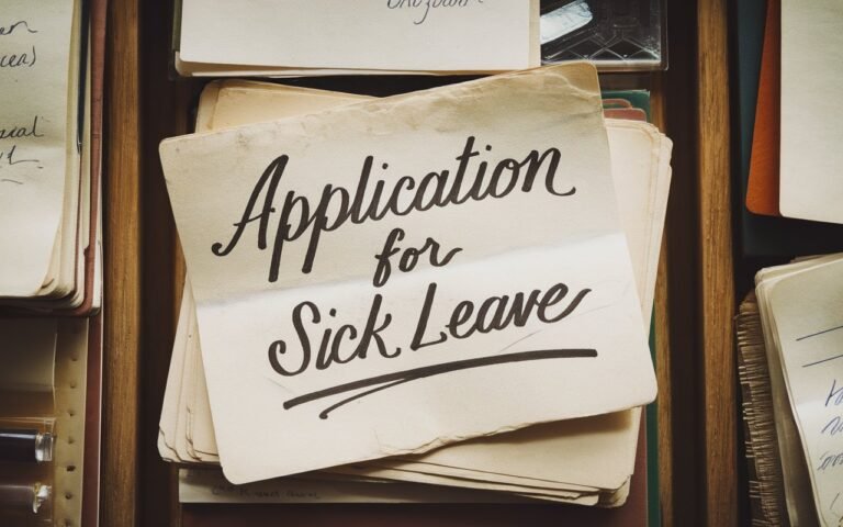 application for sick leave