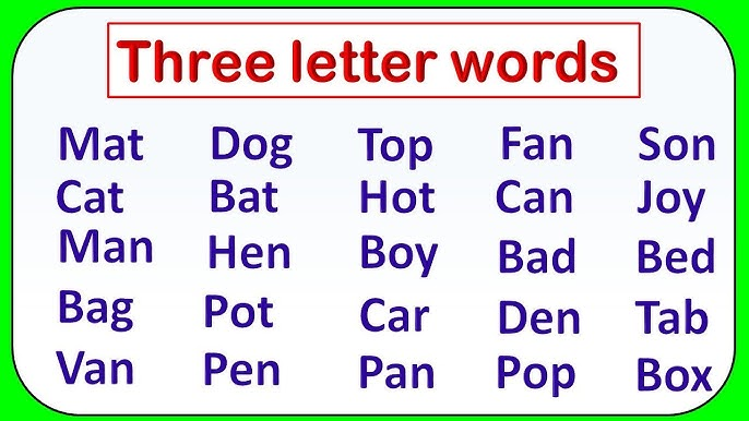three letter words